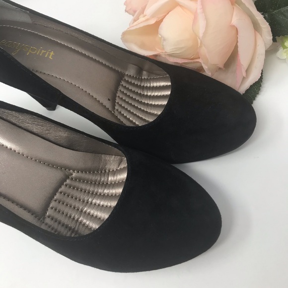 EasySpirit Women’s Heel’s Shoes Suede Black W - Picture 7 of 8